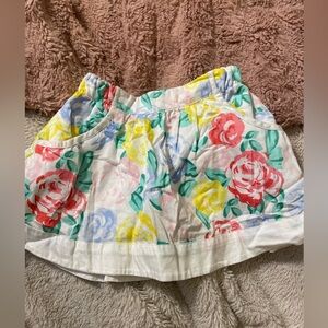 NWOT Girl’s Crown & Ivy Brightly Colored Floral Skort